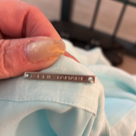 Elle Tahari  Teal Silk Tunic Sz XL - Picture 11 of 11